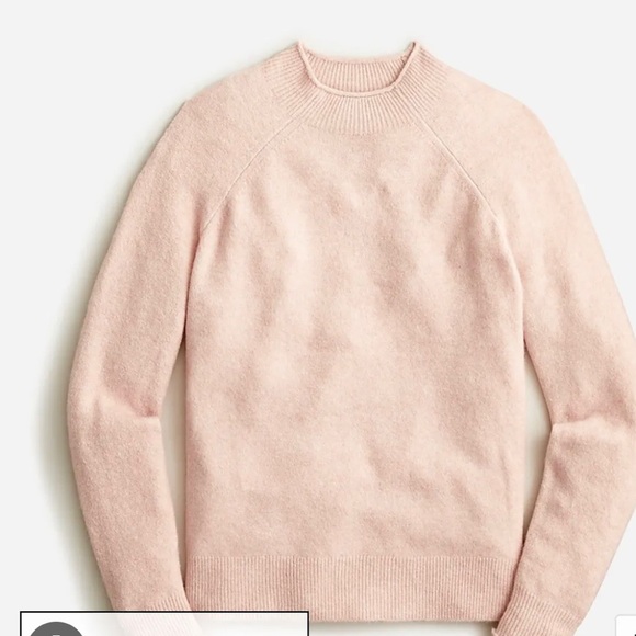 J. Crew Sweaters - J.Crew Merino Wool and Alpaca Blend Light Pink Crewneck roll neck Size L
